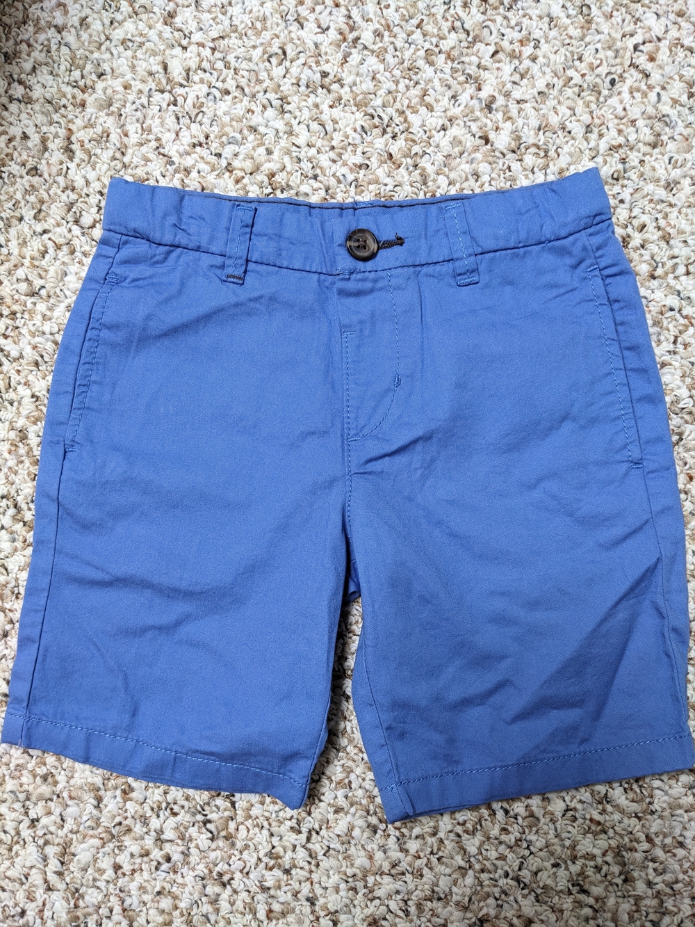 H&M Royal Blue Flat-Front Chino Shorts